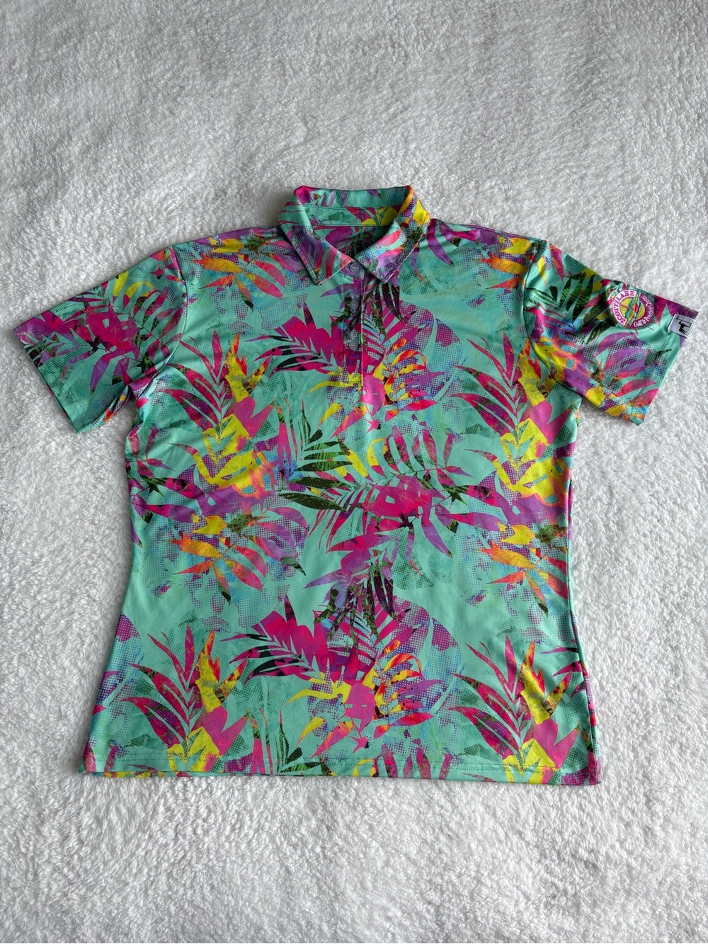 Proud 90 Wild Palms Men's Performance Golf Polo-Excl. Pro-Shop Edition- Size XL
